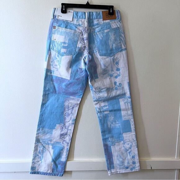 BDG Cowgirl Jeans Renaissance Print Straight Relaxed Size 28 NWT - Picture 4 of 12